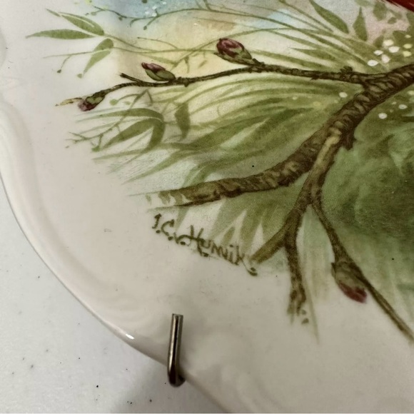 Vintage Johann Haviland Bavaria Germany Docorative Bird 10” Plates Set RARE - Picture 6 of 11